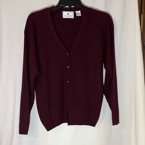 Deep Burgundy Cardigan